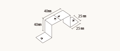 2×4工法金具（留め付け不要）